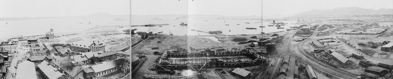 Панорама города Дальний около 1898 года