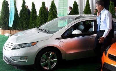 Барак Обама представляет новый Chevrolet Volt