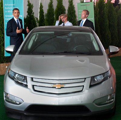 Барак Обама представляет новый Chevrolet Volt